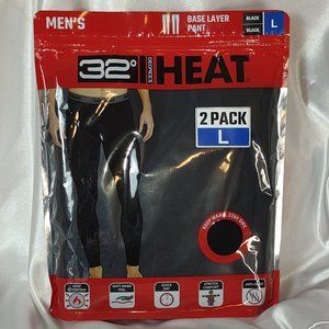 32 Degrees Heat Men's Base Layer Pant 2 pack XL